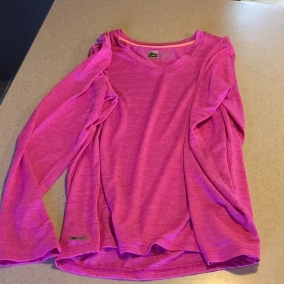 WOMENS’ size large RBX dri-fit long sleeve pink athletic shirt - Picture 12 of 13